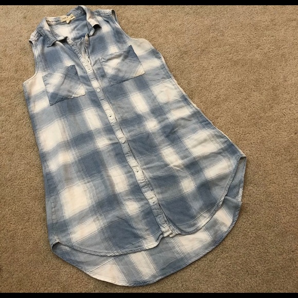 Cloth and stone button up dress - Picture 2 of 5